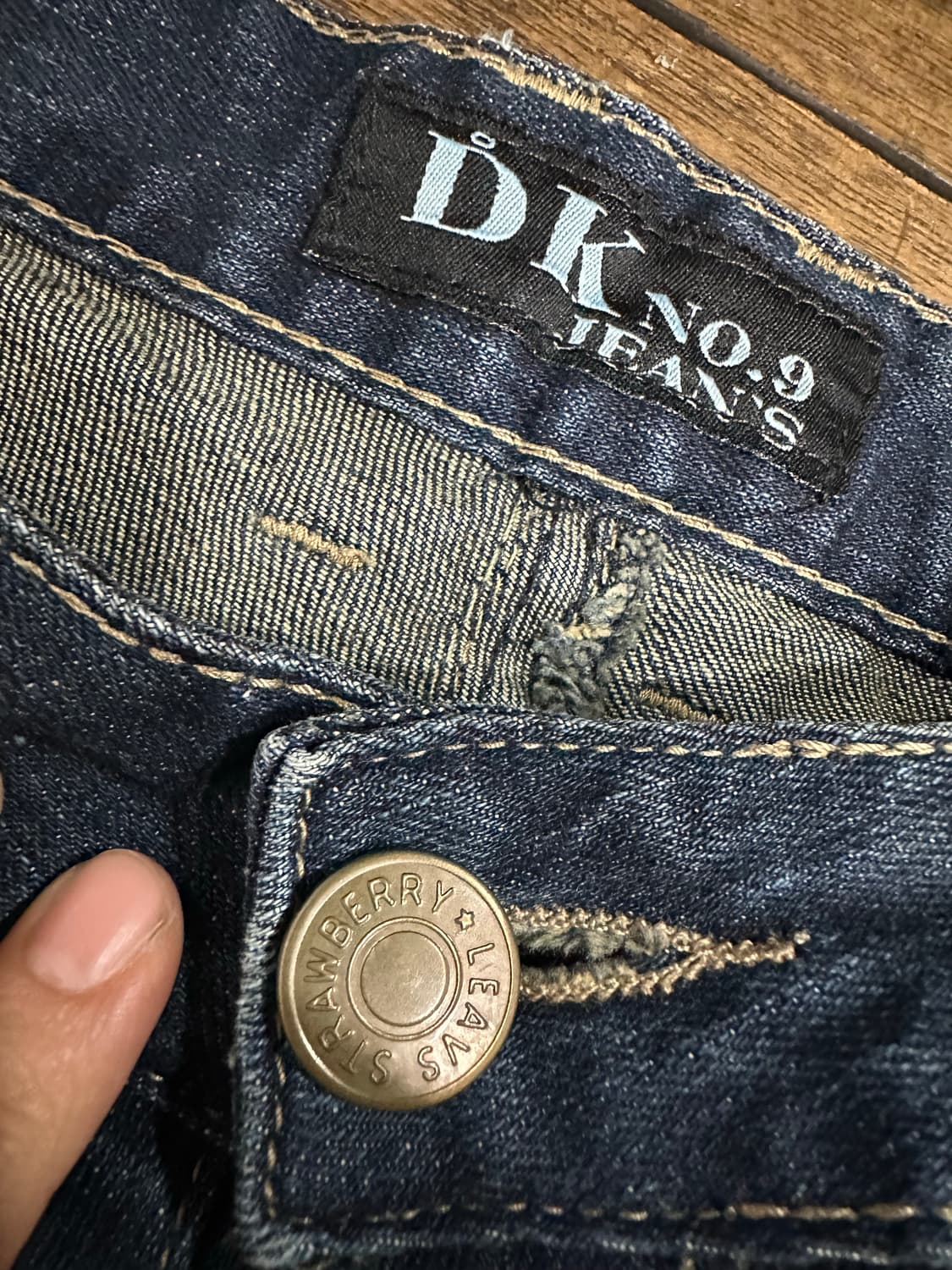 DKNO9DENIM 데님 청바지 스트라이프 포인트 30 상품이미지6