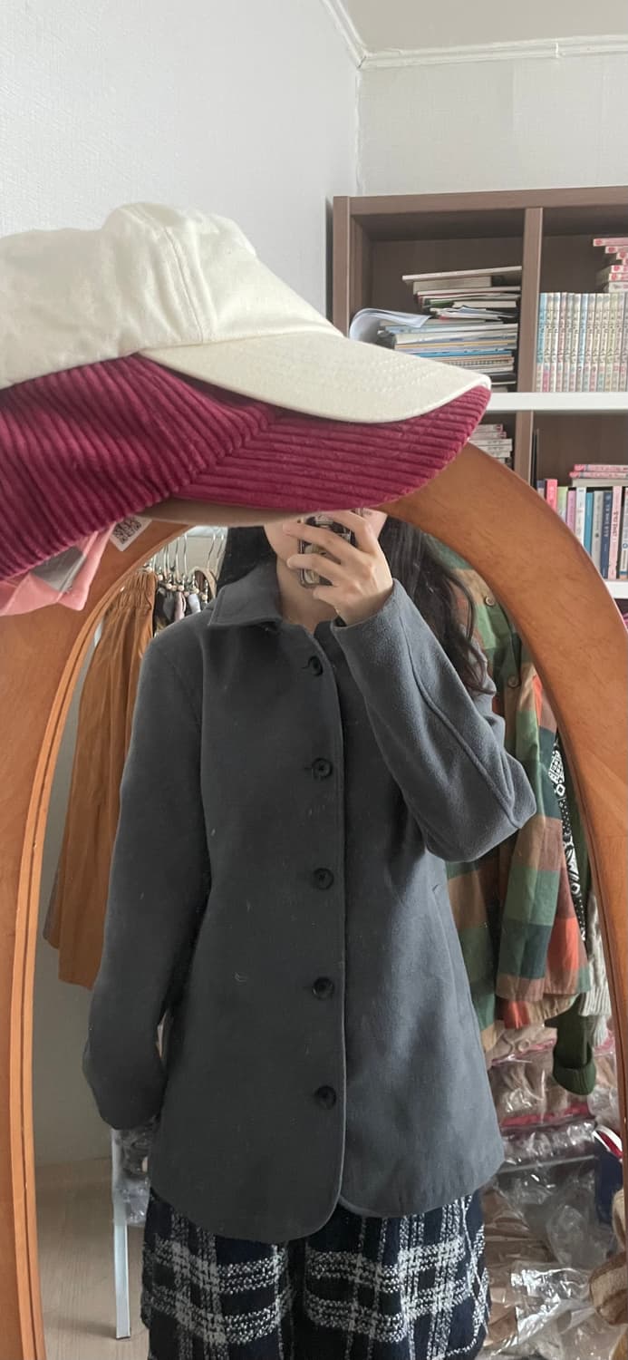 모리걸 빈티지 도쿄모리 그레이 숏코트 🩶🩶 상품이미지6