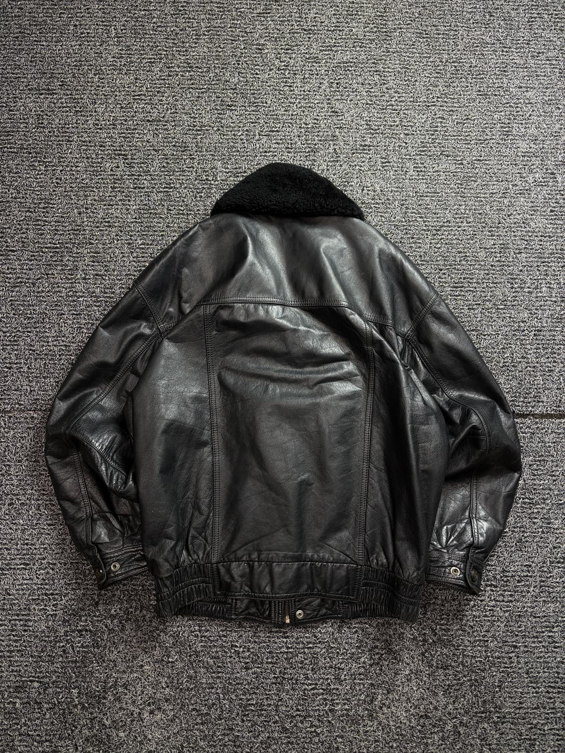 NOVA 빈티지 아카이브 소가죽 레더 봄버 자켓 2517 상품이미지4