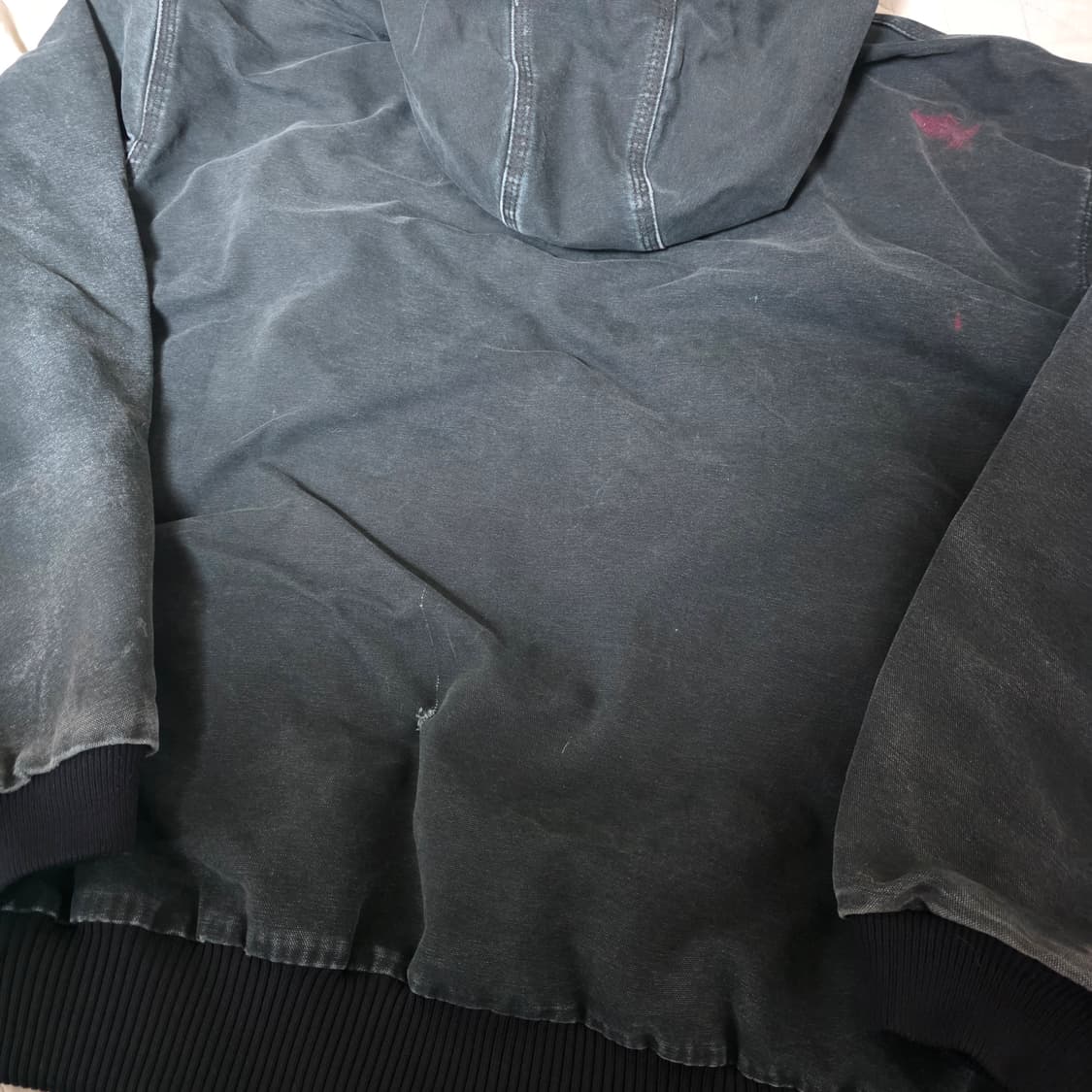 [OS] 빈티지 칼하트 J130 BKL 트래쉬드 워크 자켓 빅사이즈 상품이미지7