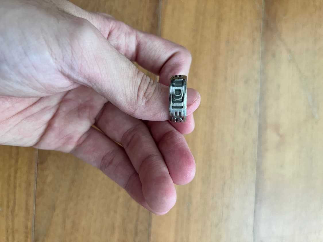 디젤 레터링 반지 us 8 상품이미지4