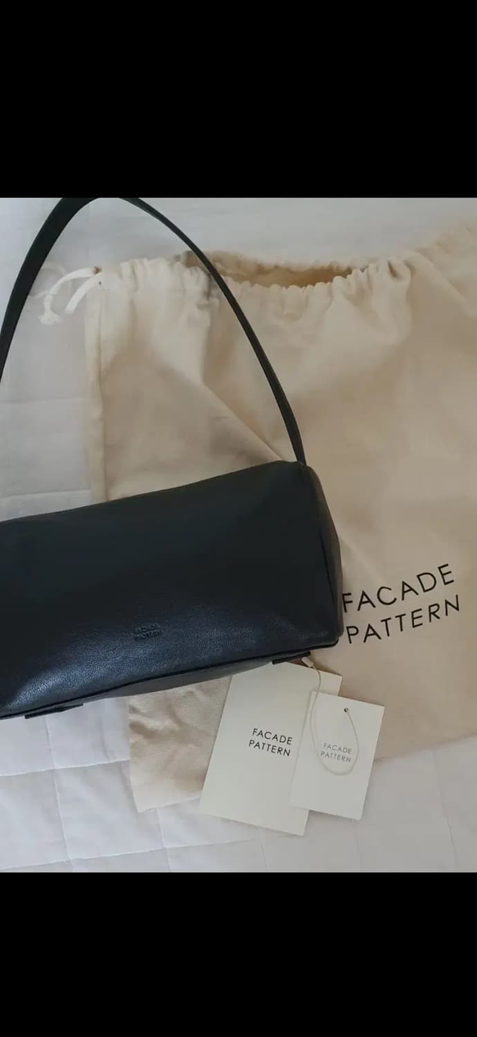 파사드패턴 빈티지 캐빈백 블랙 상품이미지1