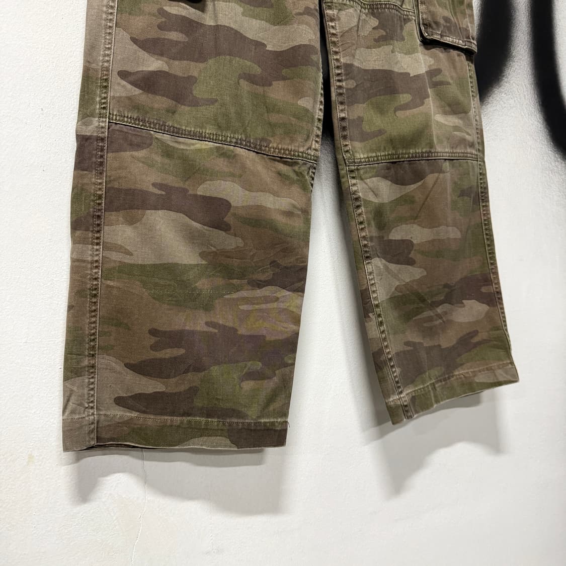 VTG 빈티지 브라운 우드랜드 카모 와이드 카고 팬츠 상품이미지5