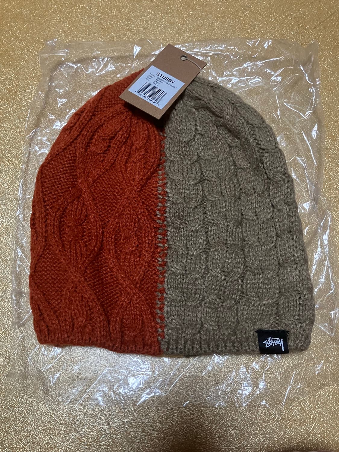 스투시 컬러 블록 스컬캡 샌드 비니 상품이미지2