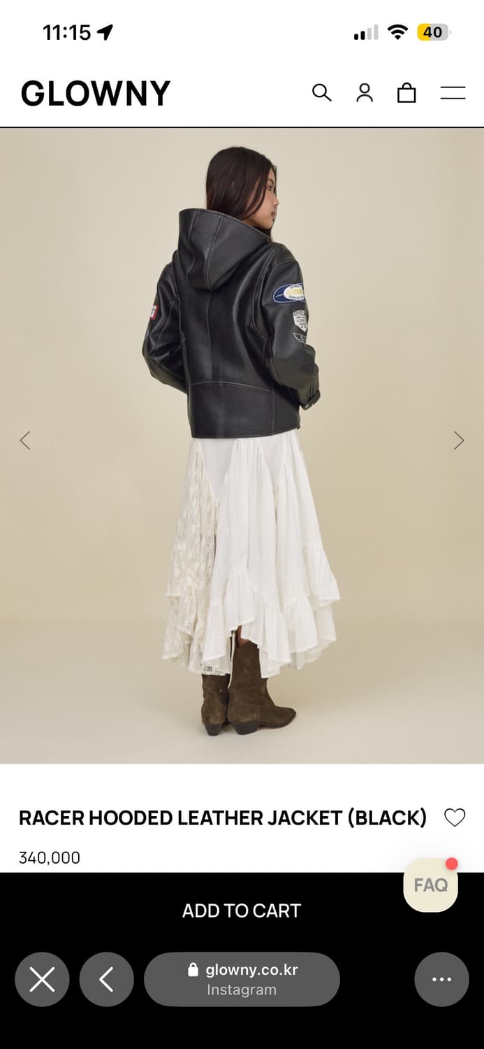 glowny 글로니 레이서 후드 레더 자켓 상품이미지3