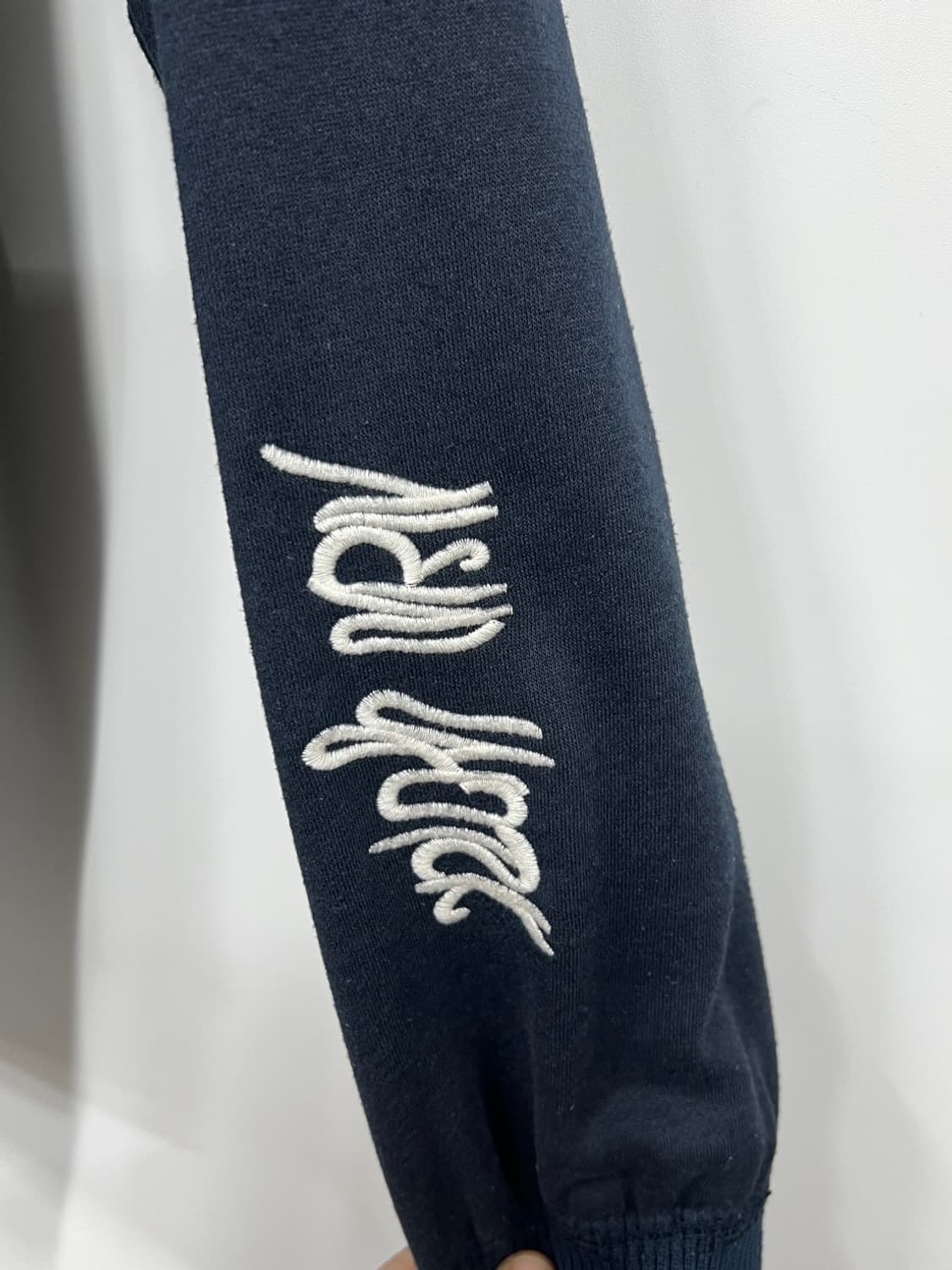 아베크롬비 레터링 로고 Y2K 양털 후드집업 상품이미지4