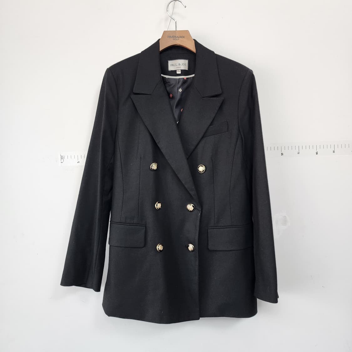 폴앤조 블랙 더블 버튼 자켓 상품이미지1