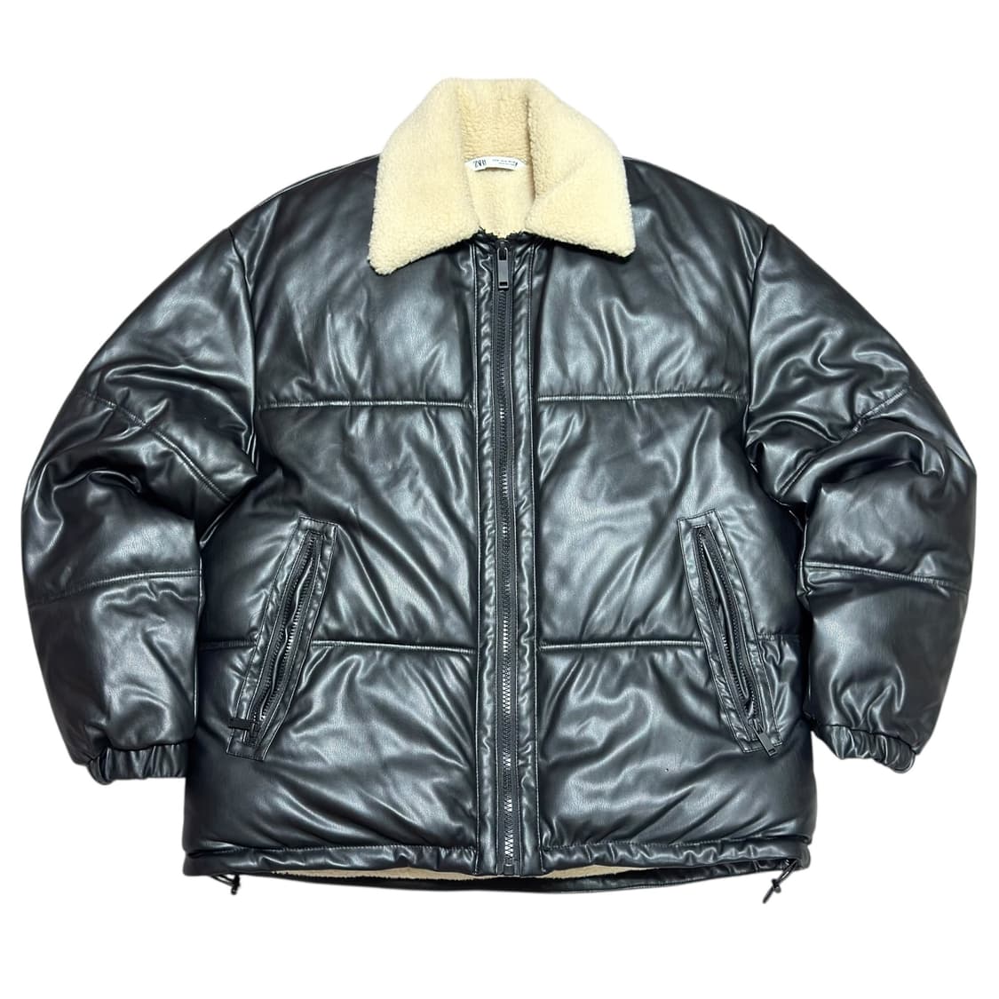 ✨ (바배) 자라 무스탕 레더 패딩 상품이미지1