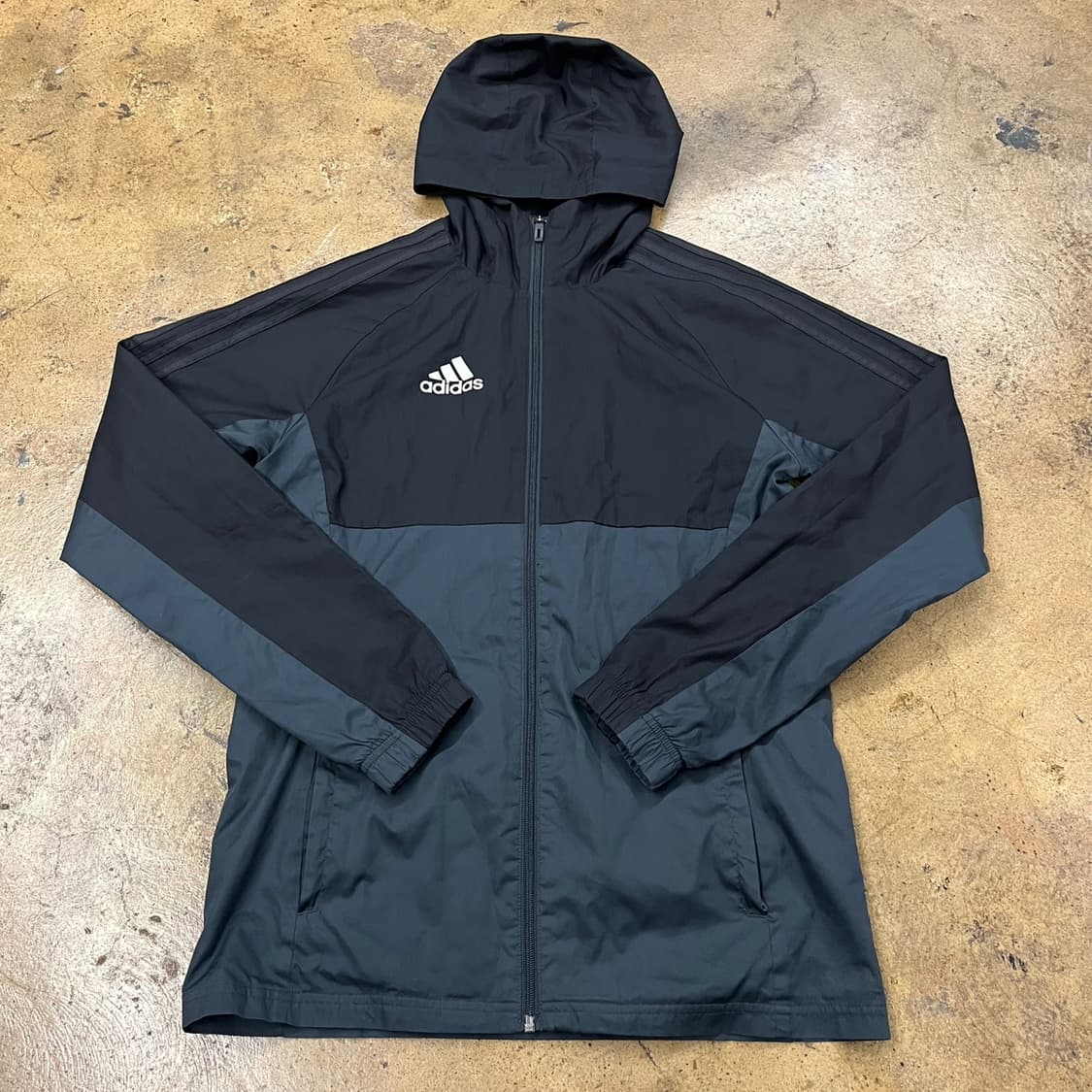 [정품/95] 아디다스 후드 바람막이 블랙 그레이 b8 상품이미지2