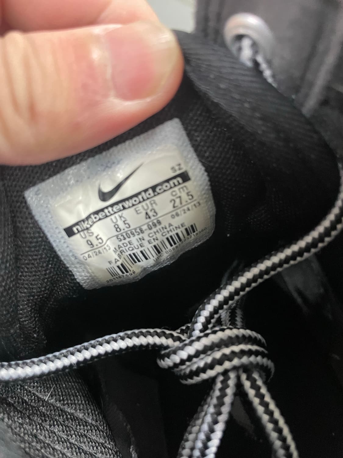 나이키 ACG 킹맨 레더 텍스타일 블랙 부츠 275 상품이미지7