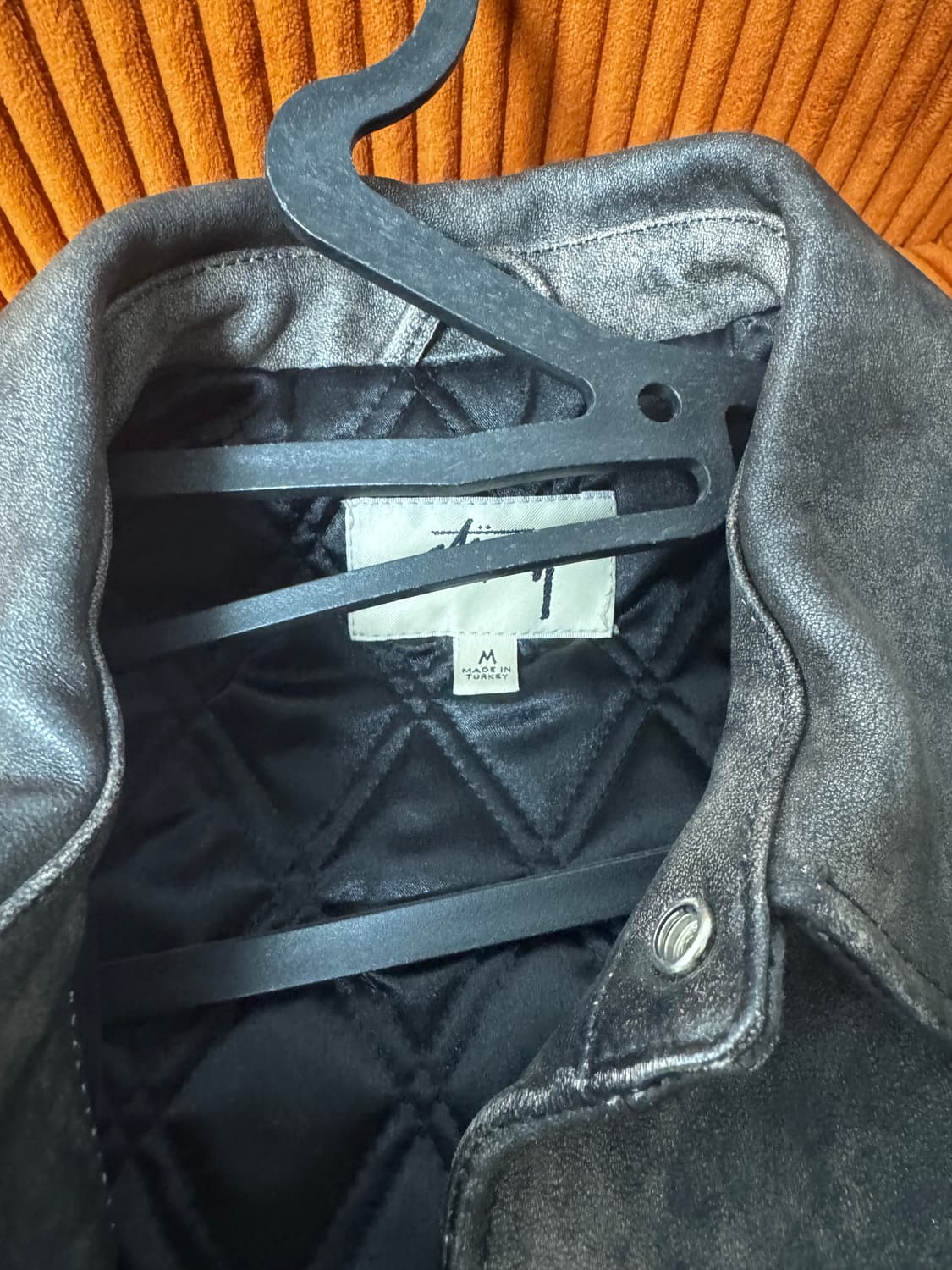 [M] 스투시 레더 오버셔츠 상품이미지3