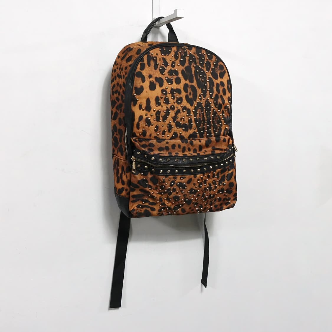 VINTAGE Y2K LEOPARD 빈티지 호피 레오파드 스터드 백팩 상품이미지2