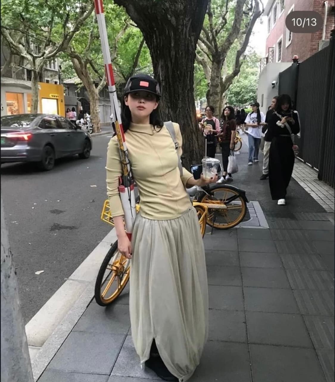 에옹쓰 zipper turtleneck top 터틀넥 머스타드 상품이미지2