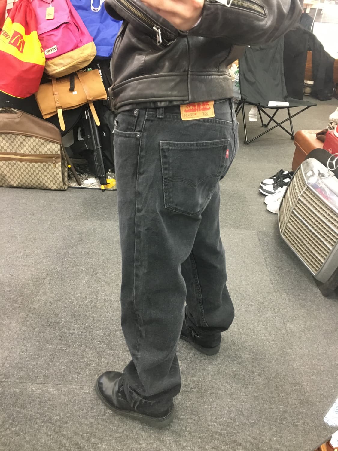 Levis 리바이스 505 흑청 데님팬츠 상품이미지2