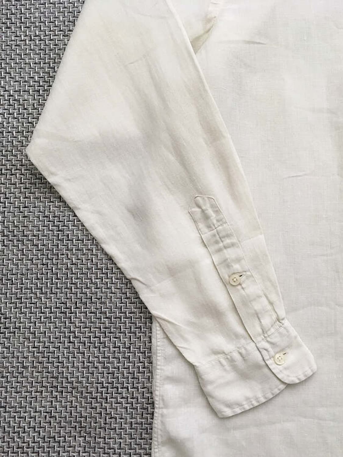 90s Ecru blaire 100% Linen shirts 상품이미지4