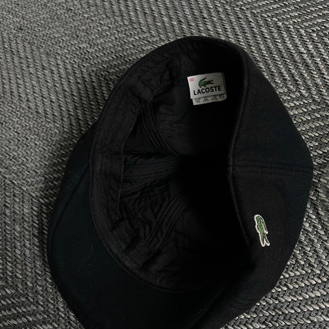 라코스테 자수로고 아카이브 헌팅캡 블랙y 3447 상품이미지3