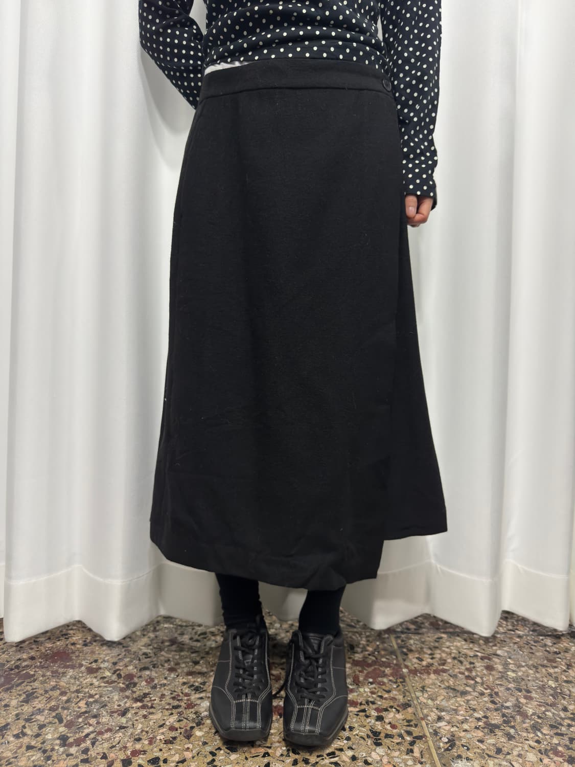 uniqlo x  jwanderson wrap wool skirt 상품이미지3