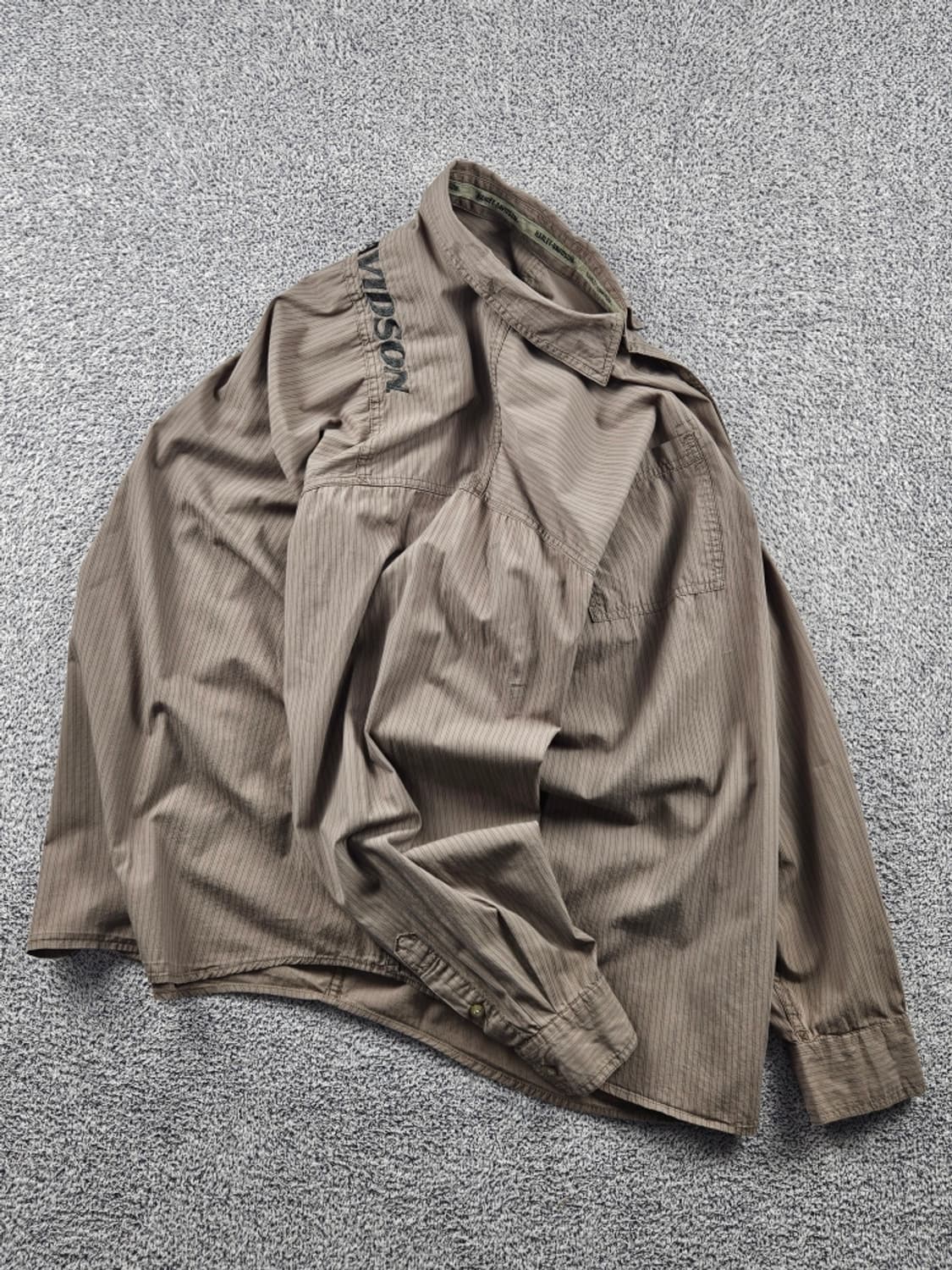 할리데이비슨 스트라이프 포켓 바이커 셔츠 ( 2XL ) / 10720 상품이미지4