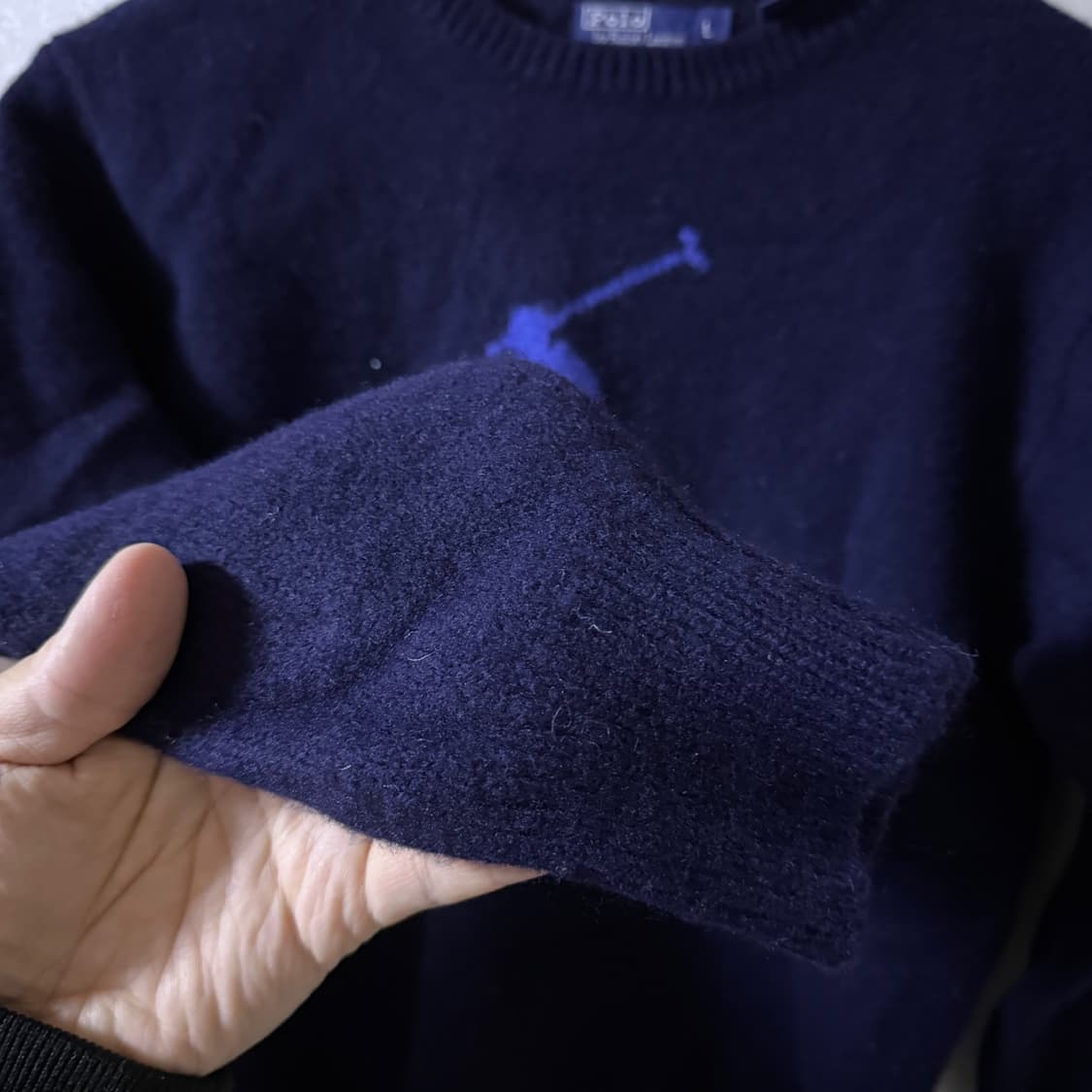 폴로 랄프로렌 빅포니 울 니트 네이비&블루 (55정도) 상품이미지7