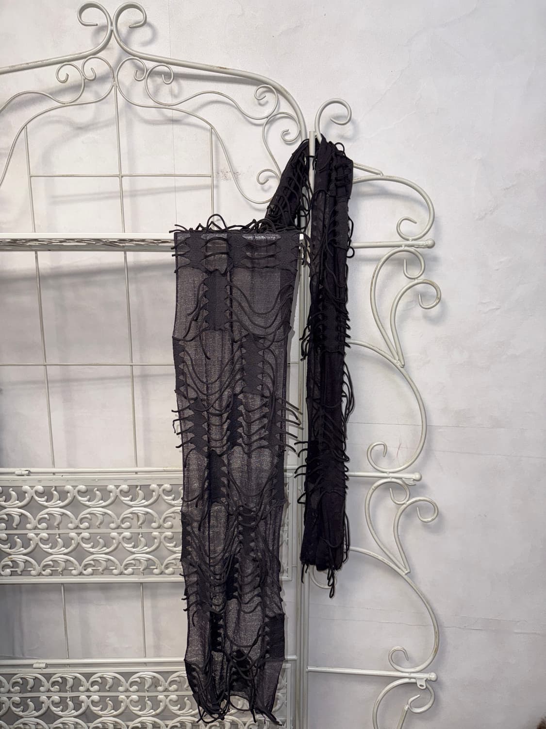 Charcoal glitter oriental grunge scarf 상품이미지2