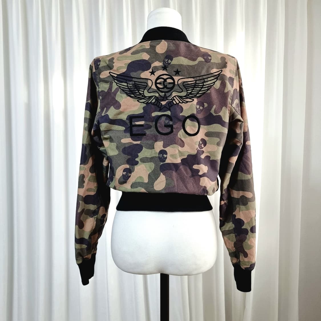 에고이스트 블루종 봄버 점퍼 자켓 (55) 상태양호/드라이완료 상품이미지5