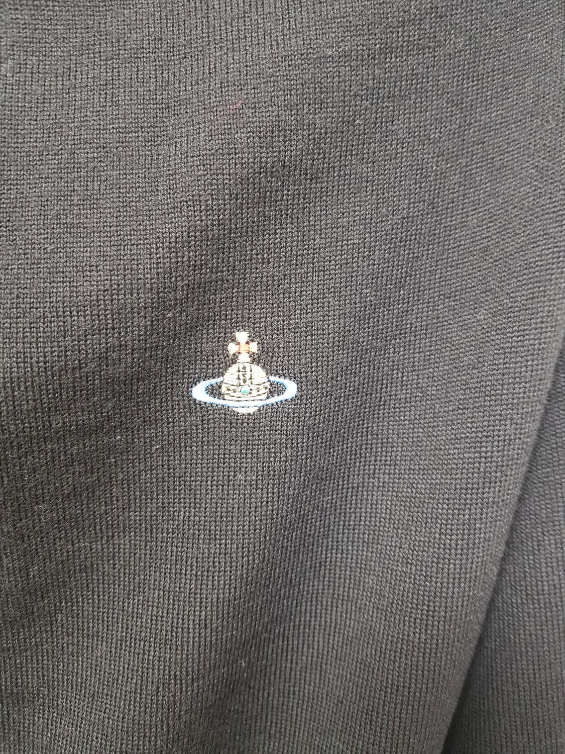 [xs/55/정품] 비비안웨스트우드 구체자수 울니트 블랙 상품이미지3