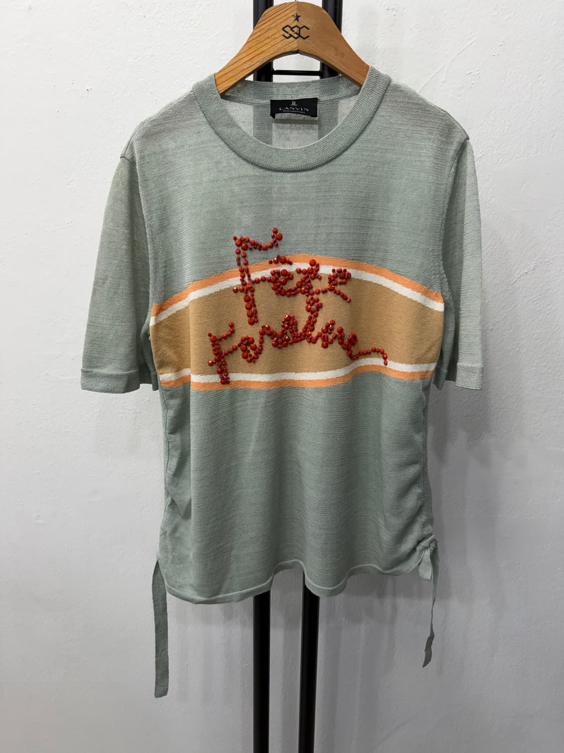 정품) LANVIN 랑방 한섬 비즈장식 니트 90 상품이미지1