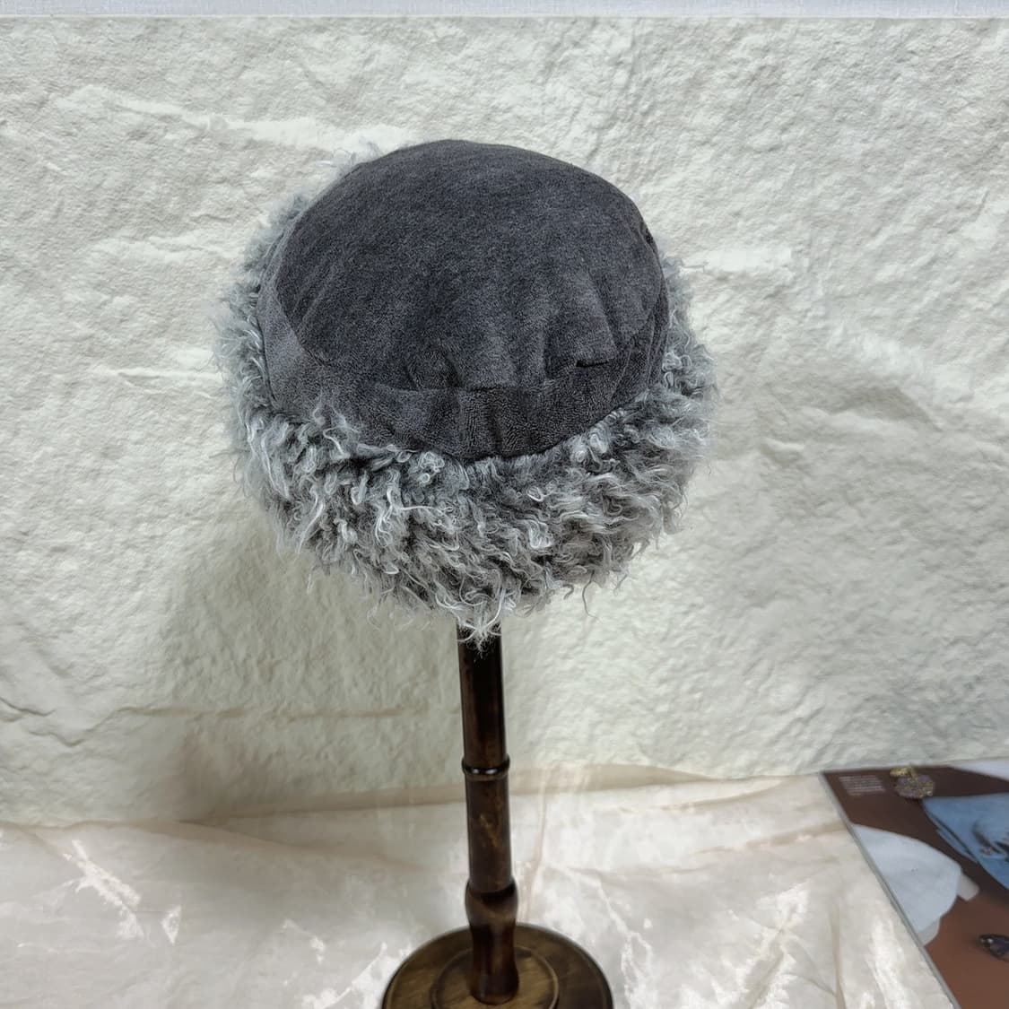 빈티지 RJR.John Rocha 인조퍼 몽골 모자 군밤모자 상품이미지3