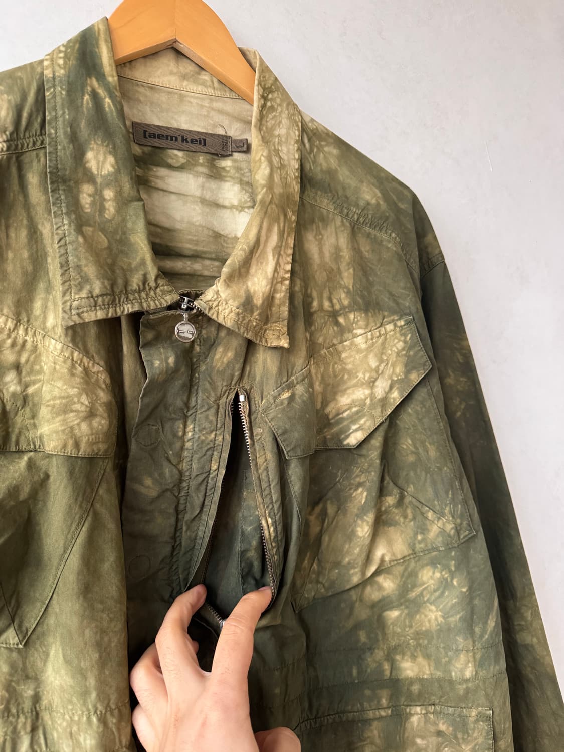 00s Aem’Kei 핸드다이 밀리터리 자켓 상품이미지5