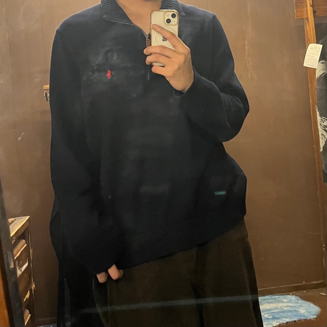 POLO RALPH LAUREN Half zipup sweater xxl 상품이미지5