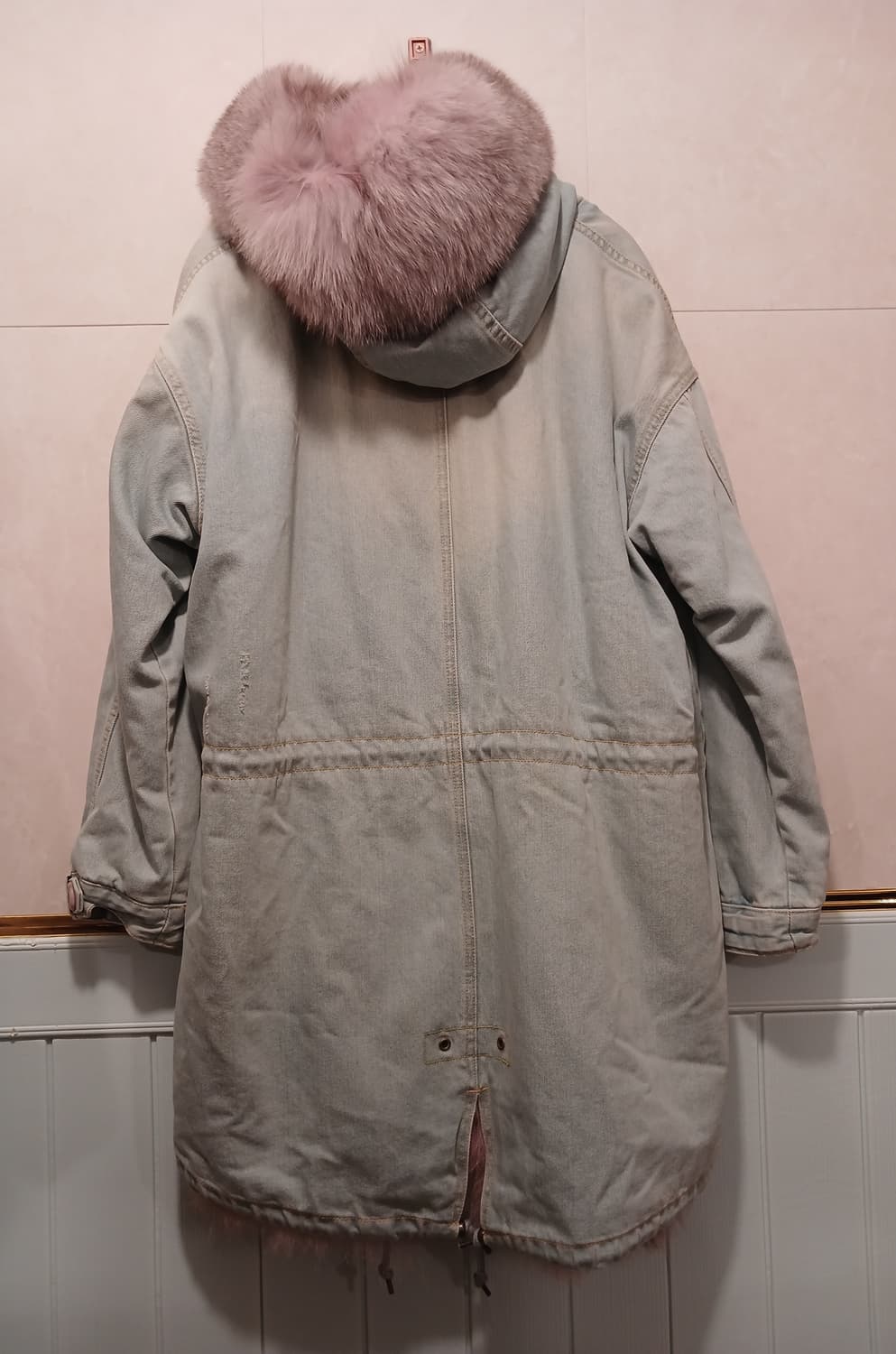 라삐아프 정품 여성 야상 천연모피 (너구리+여우) 자켓 S 사이즈 상품이미지8