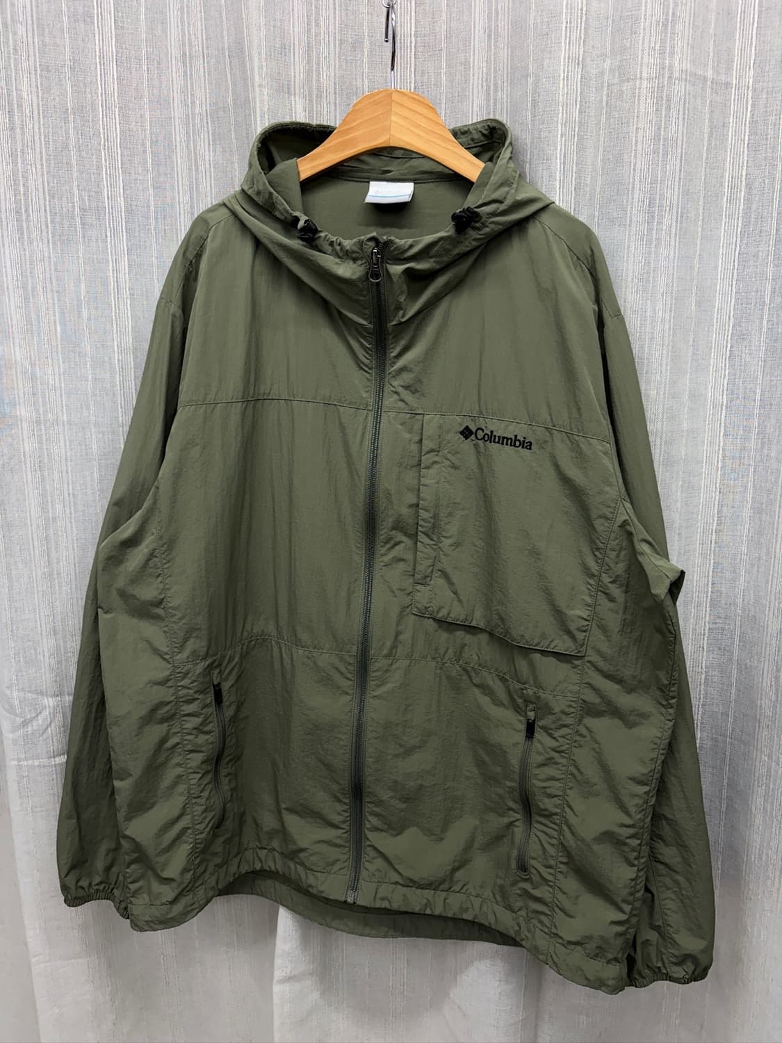 고프코어 컬럼비아 올리브 카키 윈드 바람막이 자켓 상품이미지2