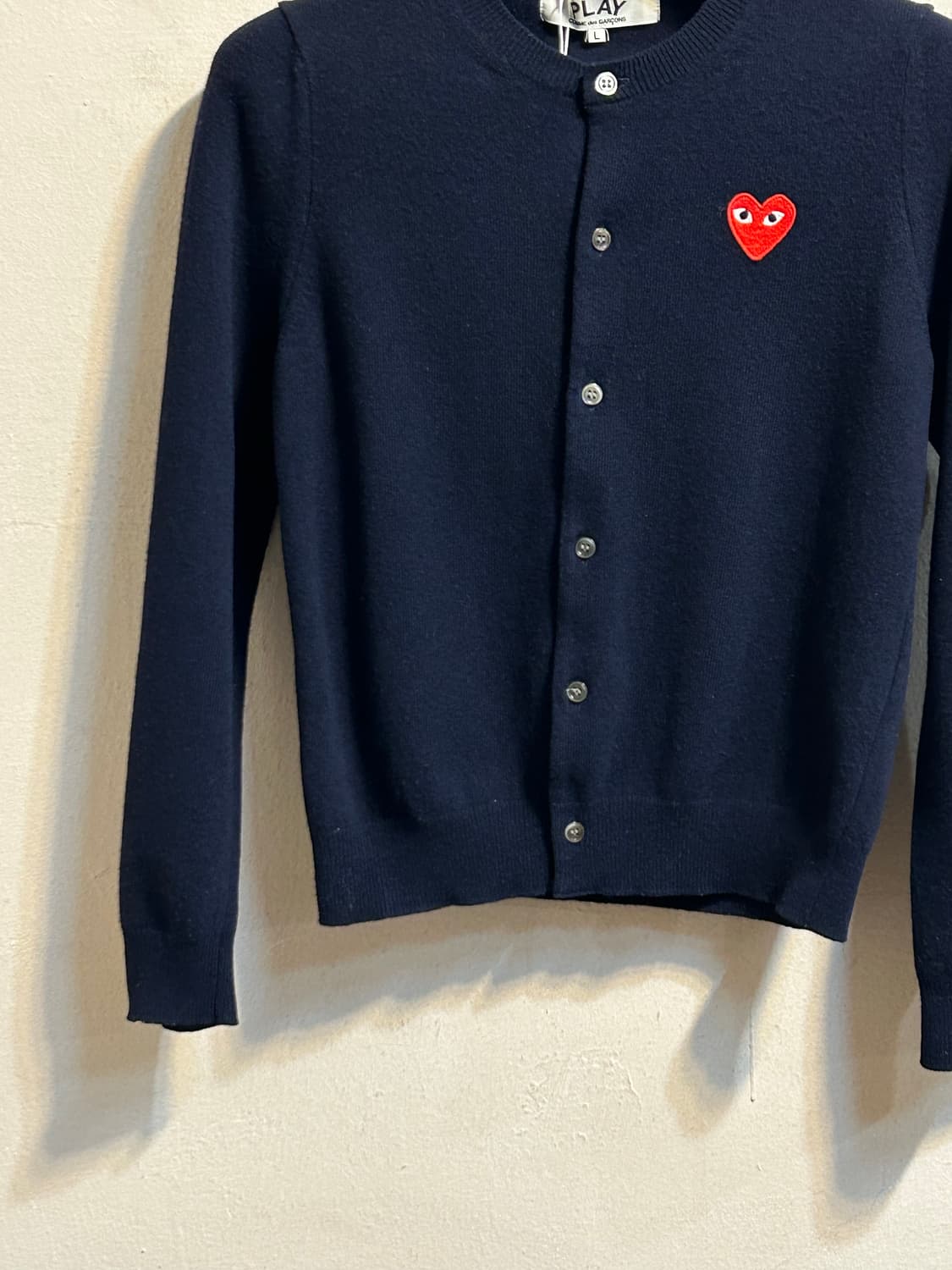 꼼데가르송 플레이 하트 울 가디건 상품이미지3