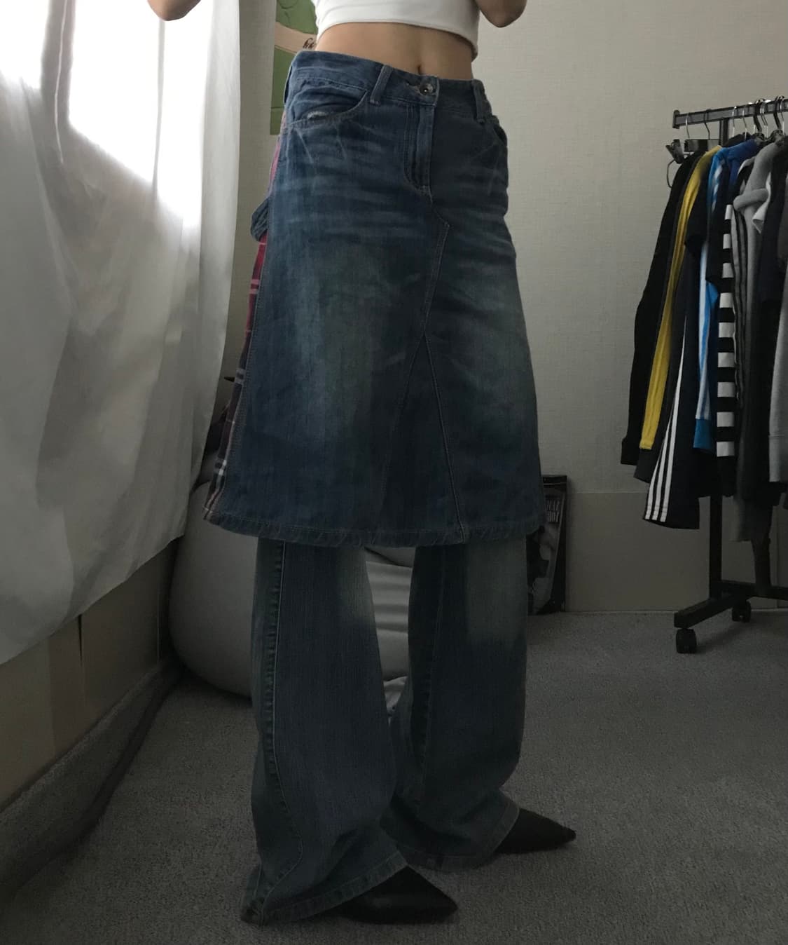 빈티지 백디테일 데님스커트 상품이미지5