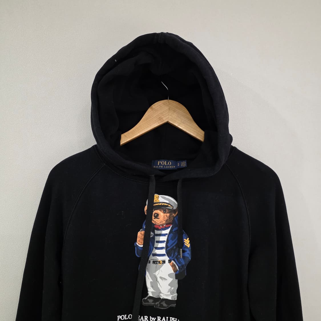폴로 랄프로렌 폴로 베어 후드티 블랙 S사이즈 상품이미지3