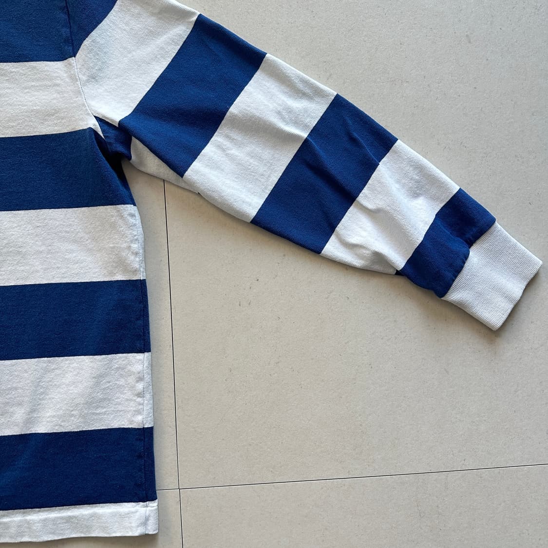90s 폴로 랄프로렌 스트라이프 럭비셔츠 커스텀핏 상품이미지8