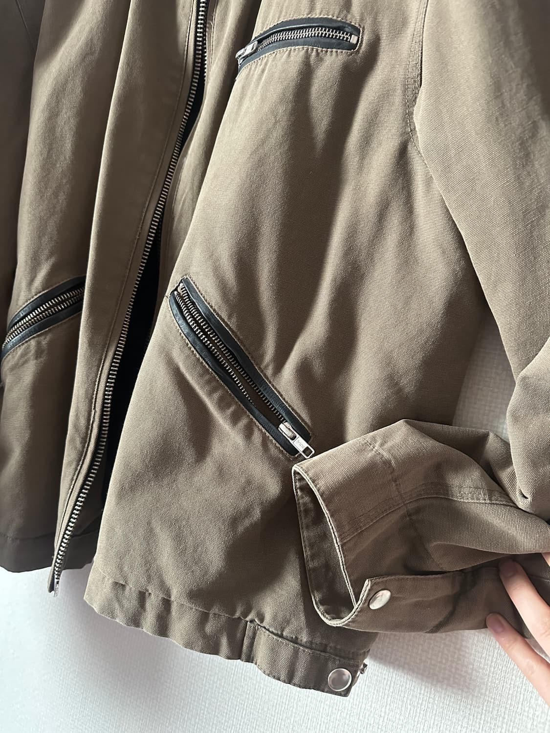 토니웩 레더 워크자켓 판매합니다 상품이미지4