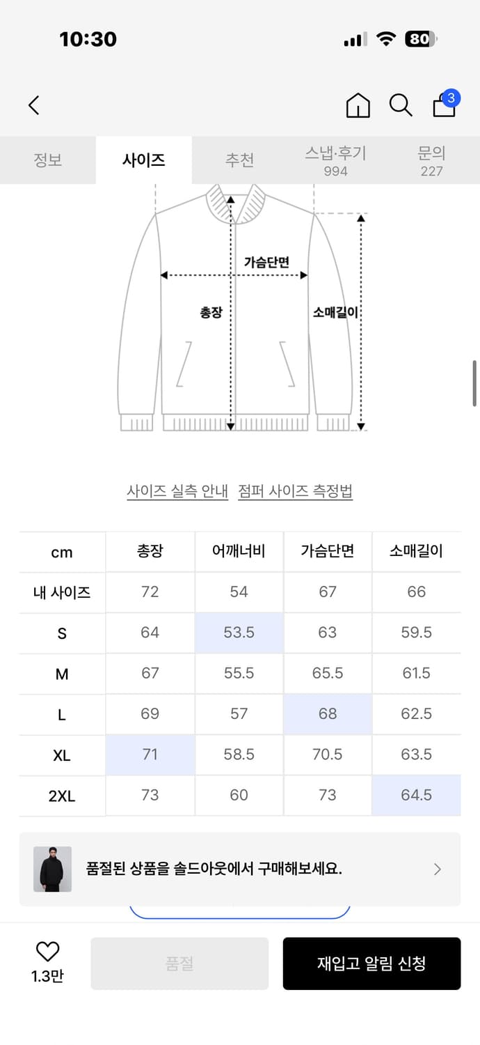 무신사스탠다드 데일리 푸퍼 미니멀 숏 패딩 XLㅐ 상품이미지3