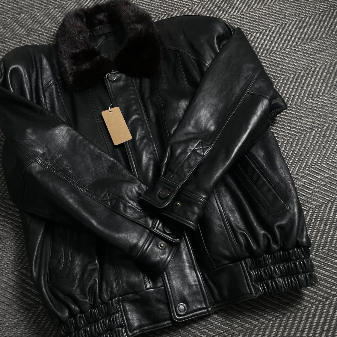 Arpeggio 아카이브 램스킨 퍼 무스탕 가죽자켓o 4718 상품이미지4