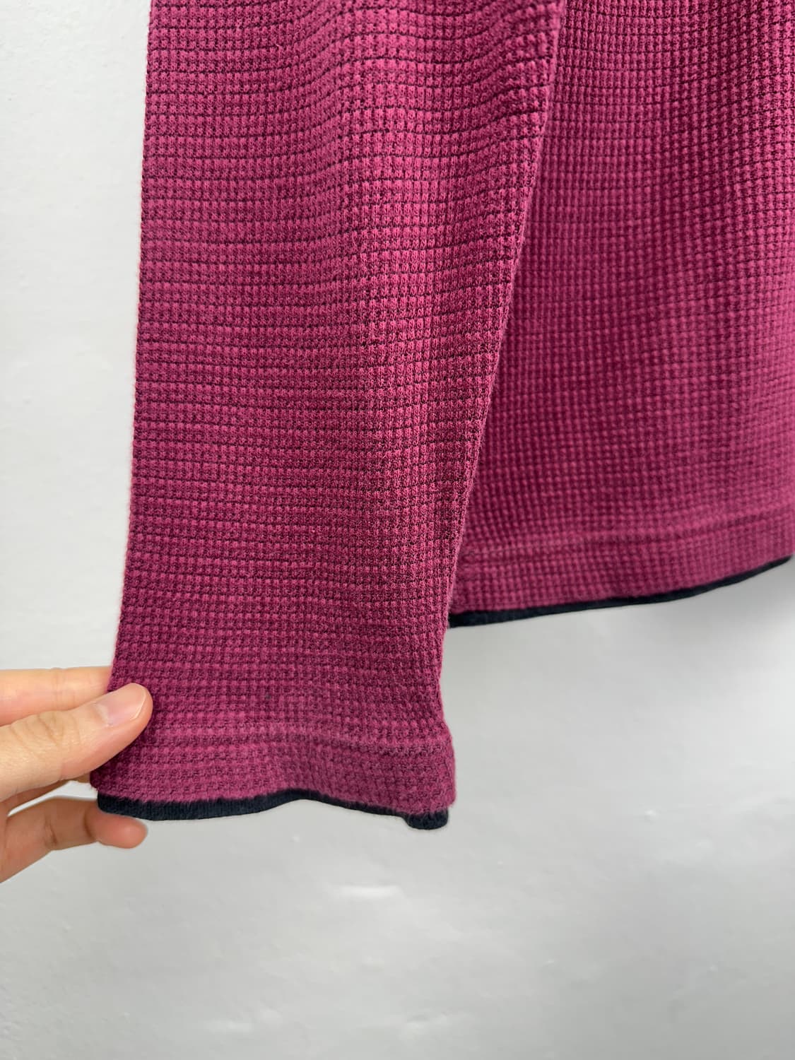 JPN fake layered knit sleeve top 상품이미지4