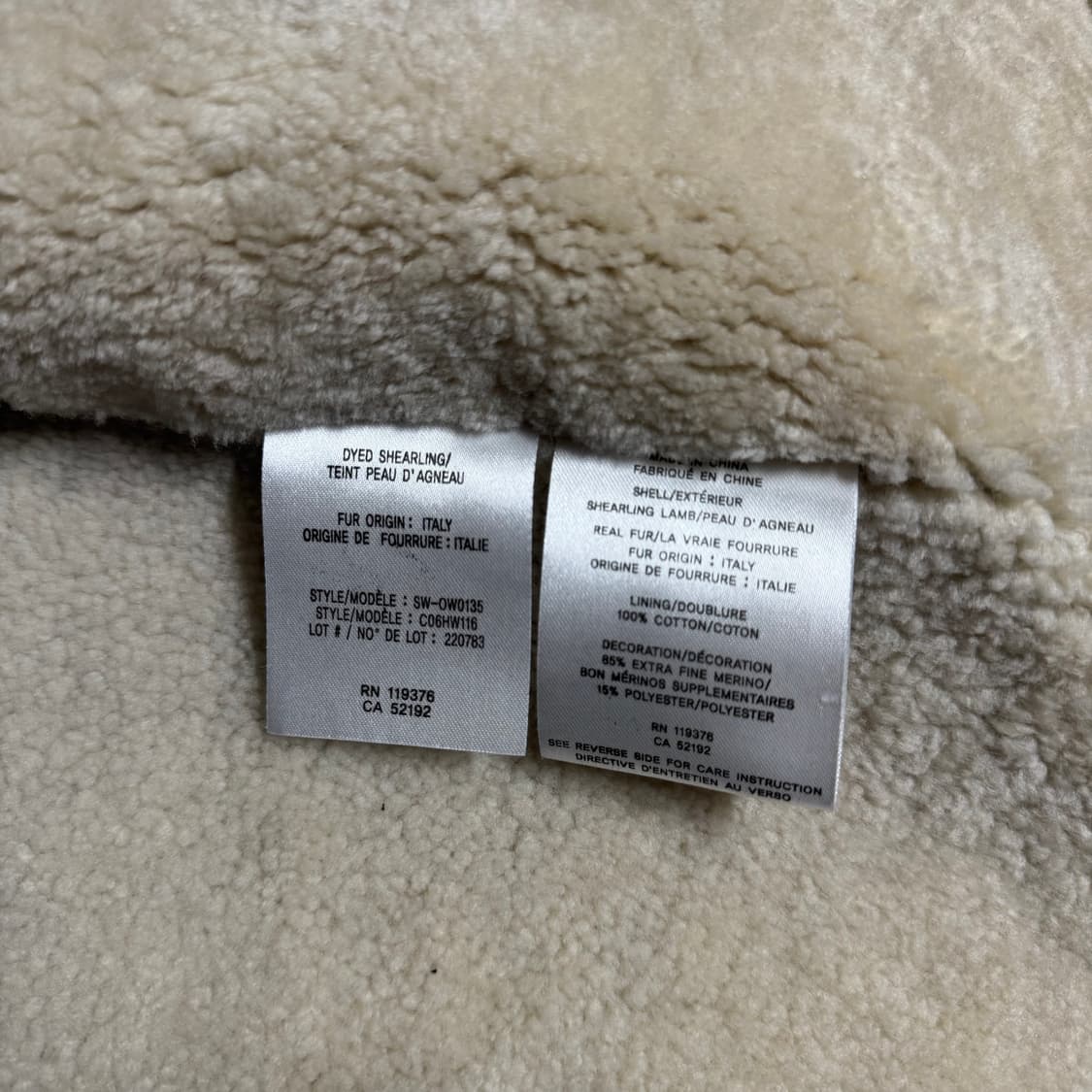 HELMUT LANG Shearling Jacket 상품이미지10