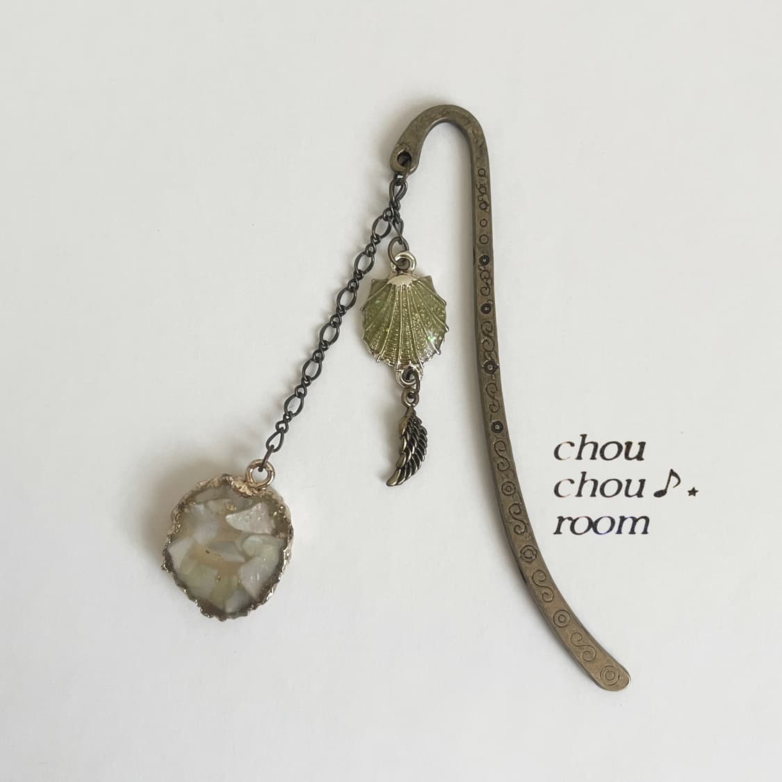 메탈 펜던트 책갈피 ⊰whispering shell⊱ bookmark 상품이미지2