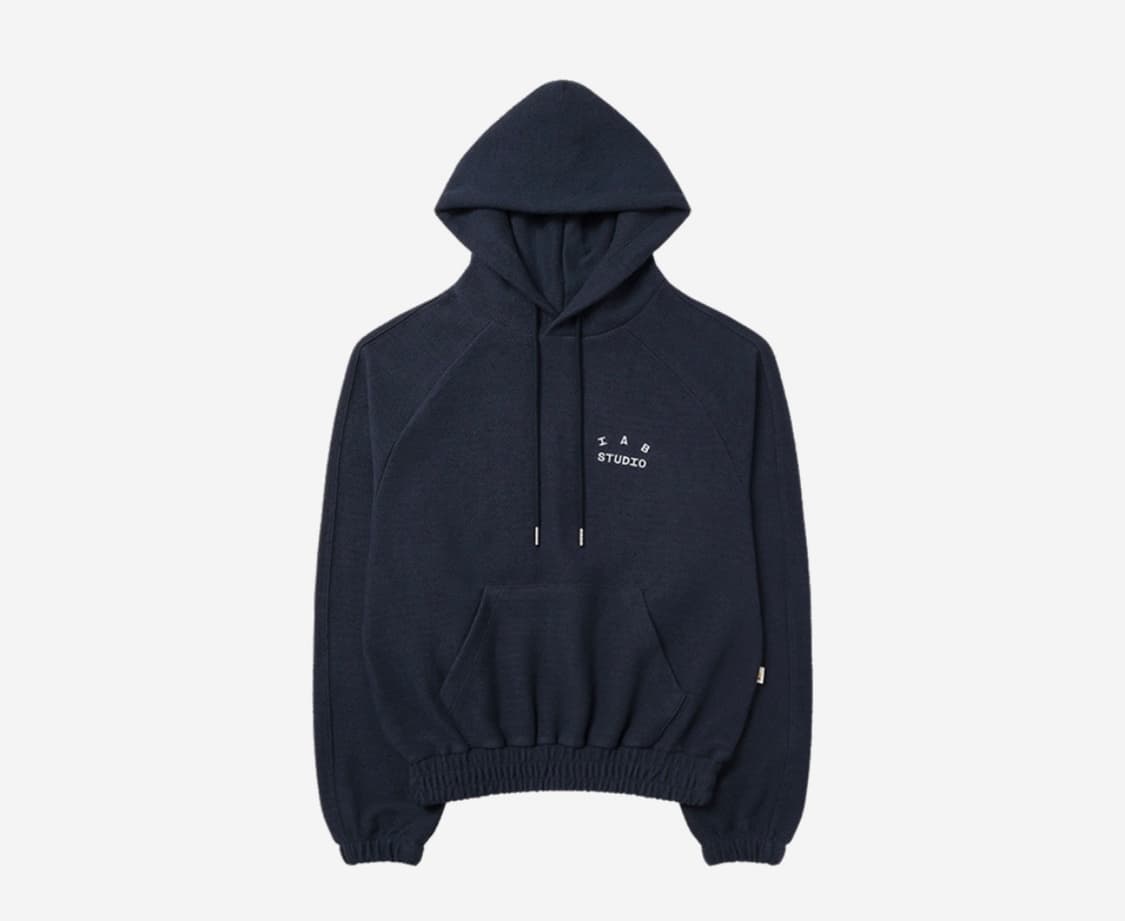 새상품XL] 아이앱 스튜디오 헤링본 후드 네이비 상품이미지1
