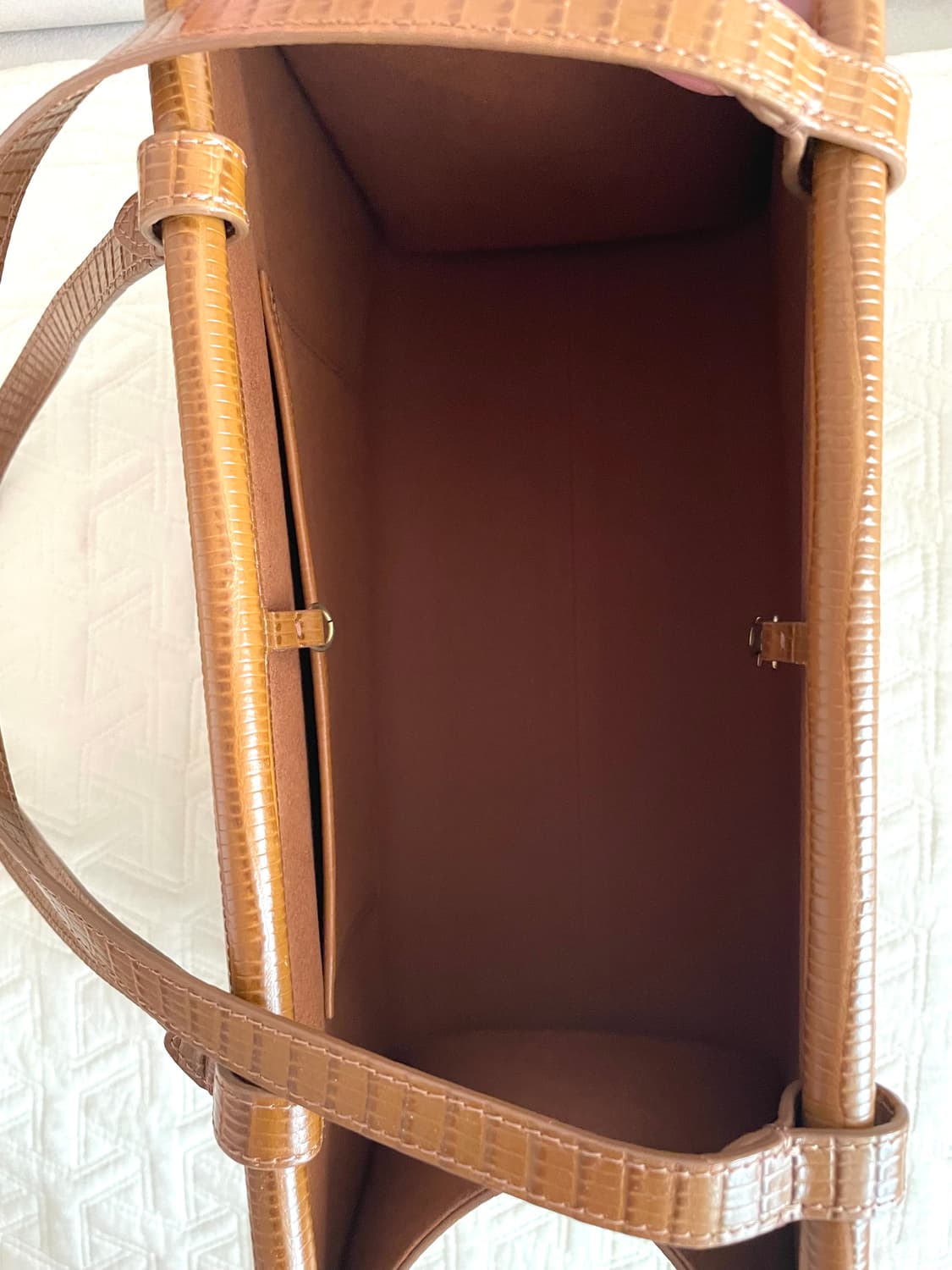 투티에 파라렐백 리자드 브라운 상품이미지9