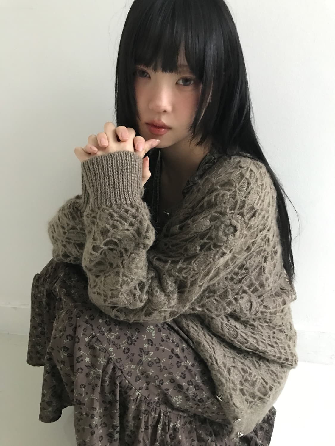 Mori Knit Sliver Button Cardigan 상품이미지7