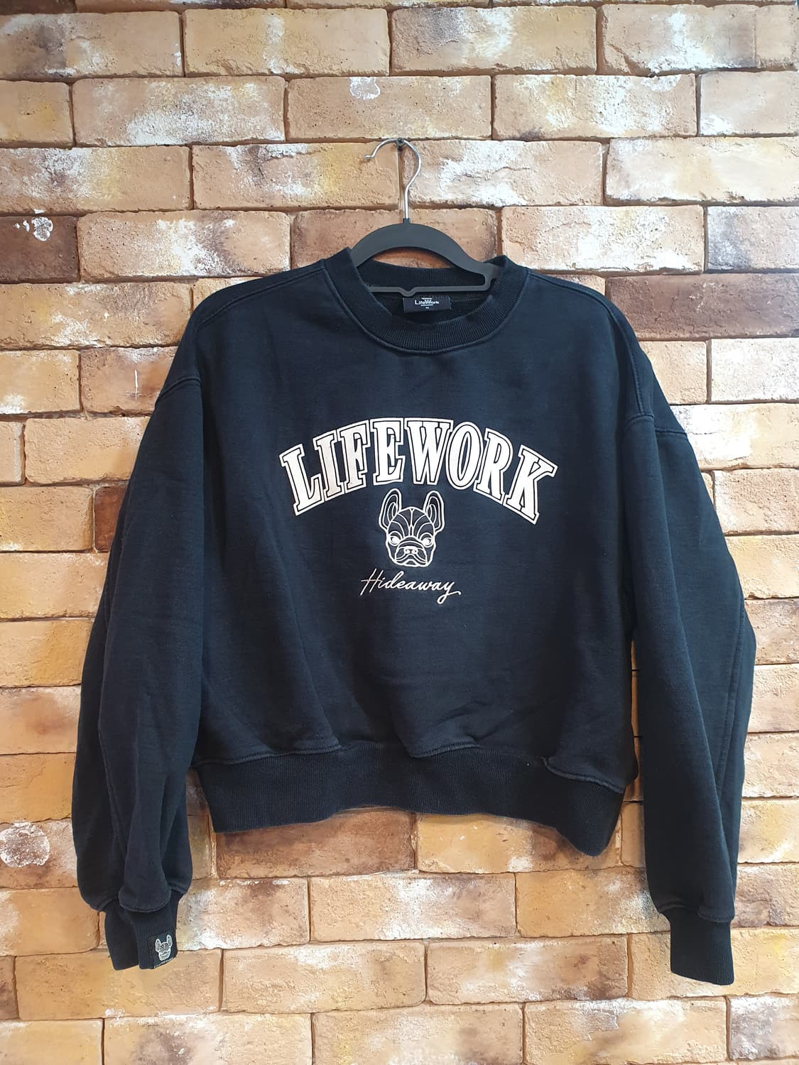 라이프워크 크롭 맨투맨 상품이미지1