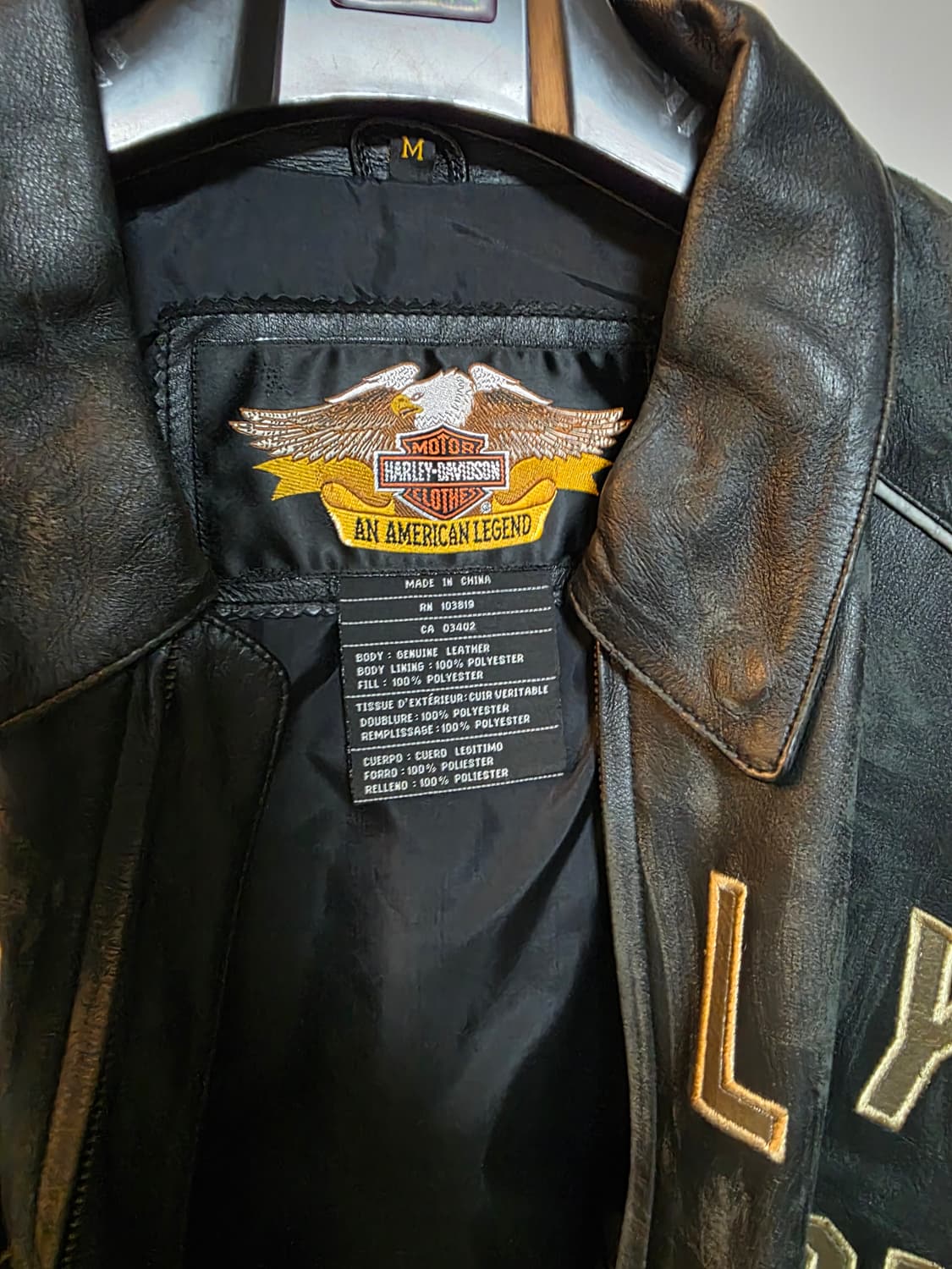 할리데이비슨 100주년 가죽 자켓 L 한국 105 XL 라이더 상품이미지3