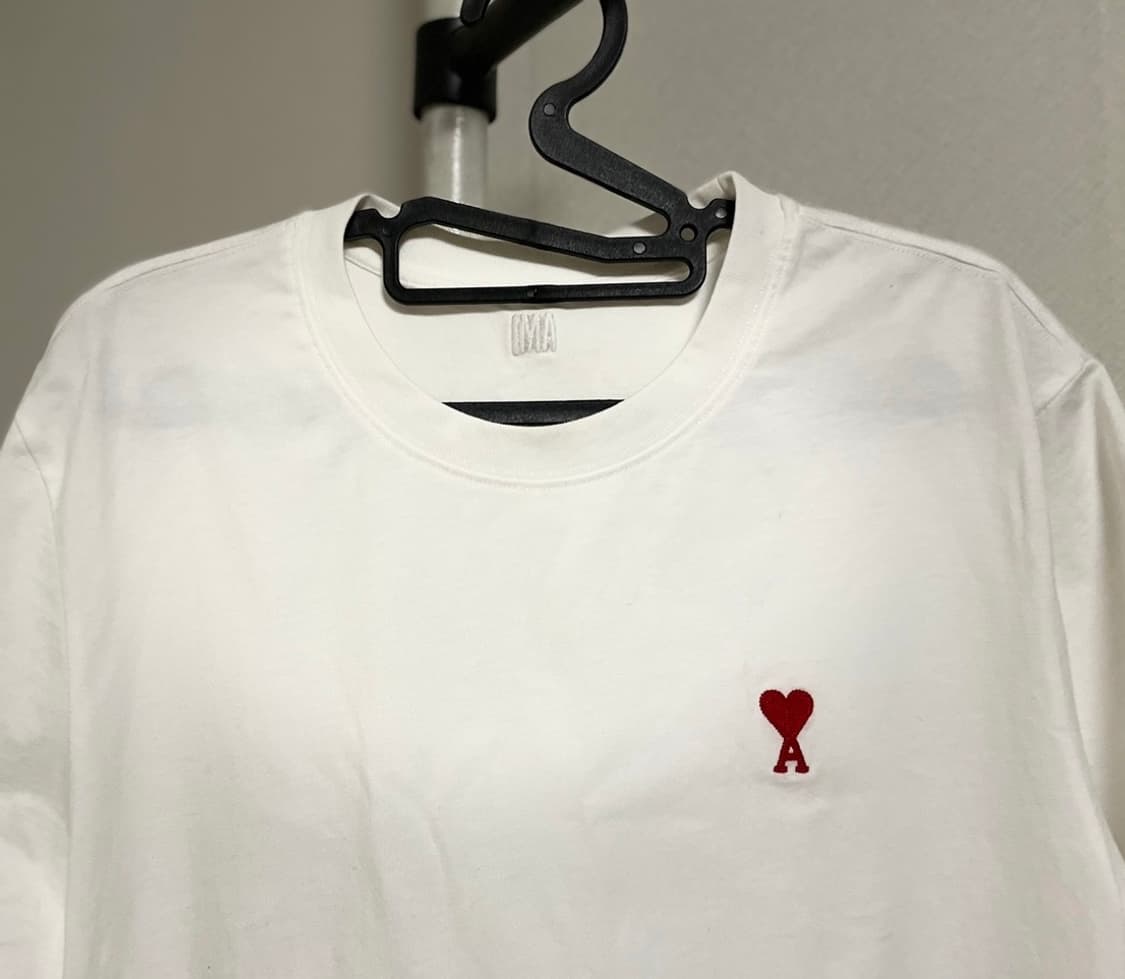 아미 하트자수 반팔 티셔츠 상품이미지3