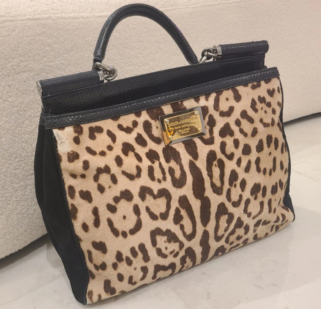 돌체앤가바나Dolce & Gabbana 송치 레오파드 호피 핸드백 상품이미지2