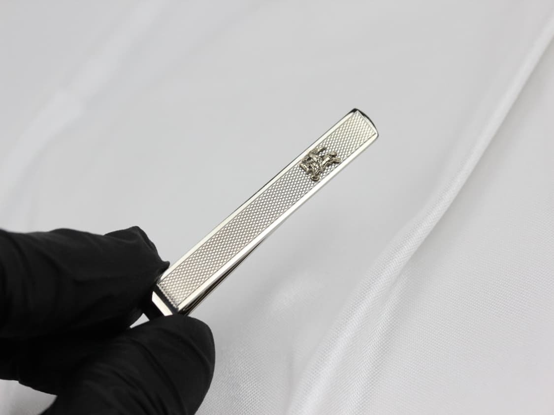 버버리 A+등급 5.1cm 실버925 은 기마상 명품 타이바 상품이미지4